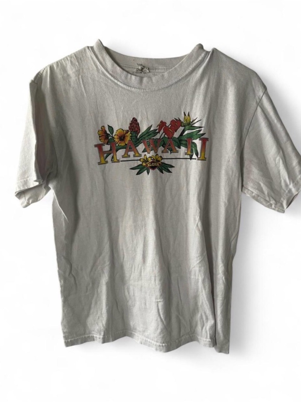 Anvil White T-Shirt with Blue Logo